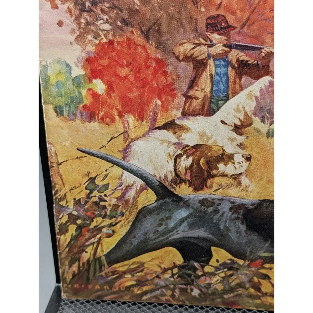 Vintage Hunting And Fishing September 1940 Hunting Dogs Cover Outdoorsman
